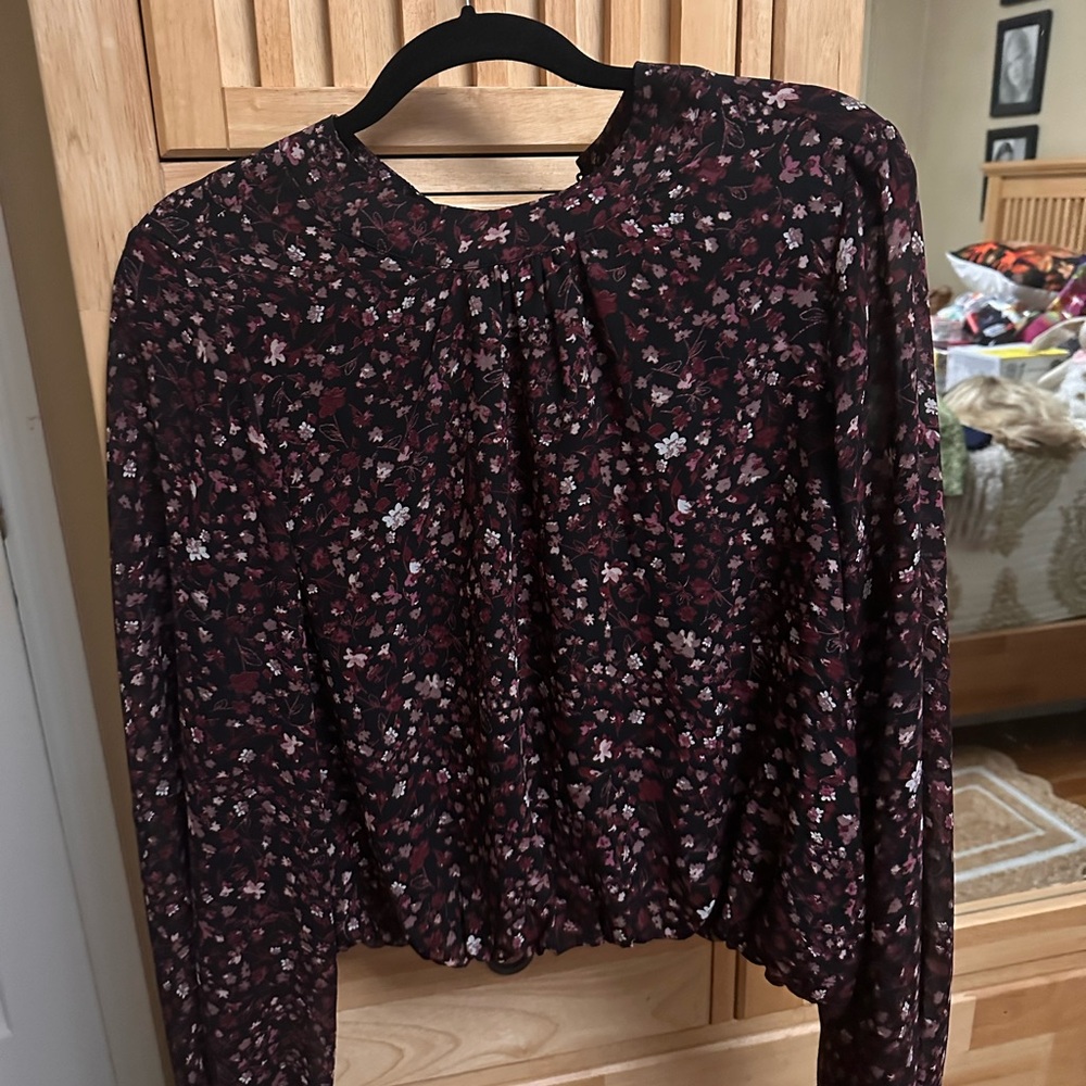 Floral Long Sleeve Women's Top